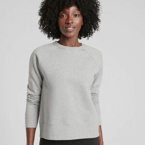Athleta Crew Sweatshirt Heather Grey